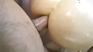 Колумбын хар хүний тахиа хөхсөн. Зочид буудлын администратор руу Blowjob.