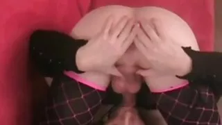 Илжиг дээр Cums.